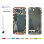 Магнитна сервизна подложка за ремонт на iPhone 12 mini - бял