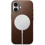 Nomad Кожен калъф Modern Leather с MagSafe за iPhone 16 Plus - кафяв
