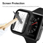 Металически кейс със закалено стъкло за Apple Watch 42mm (Series 10 / 11) - тъмно сив