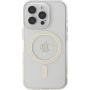 Guess IML Glitter Ring Cover с MagSafe за iPhone 16 Pro Max - Прозрачен