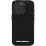 Karl Lagerfeld Калъф Quilted Pattern за iPhone 16 Pro - черен