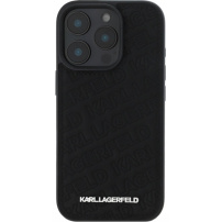 Karl Lagerfeld Калъф Quilted Pattern за iPhone 16 Pro - черен