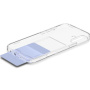 Spigen Прозрачен капак Crystal Slot с джоб за карта за iPhone 16 - прозрачен