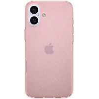 Spigen Liquid Crystal Glitter glitter cover за iPhone 16 - розов