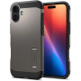 Spigen Tough Armor Case със стойка и MagSafe за iPhone 16 Plus - тъмно сив