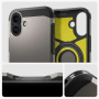 Spigen Tough Armor Case със стойка и MagSafe за iPhone 16 Plus - тъмно сив