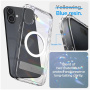 Spigen Ultra Hybrid S Transparent Cover със стойка и MagSafe за iPhone 16 - Clear