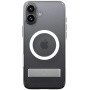 Spigen Ultra Hybrid S Transparent Cover със стойка и MagSafe за iPhone 16 - Clear