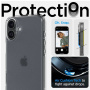 Spigen Ultra Hybrid матов прозрачен калъф за iPhone 16 - прозрачен