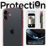 Spigen Прозрачен капак Ultra Hybrid за iPhone 16 - розов