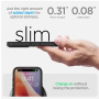 Spigen Ultra Hybrid матов прозрачен калъф с цветна рамка за iPhone 16 Plus - черен