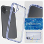 Spigen Ultra Hybrid прозрачен калъф с цветна рамка за iPhone 16 Plus - син