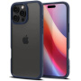 Spigen Ultra Hybrid прозрачен калъф с цветна рамка за iPhone 16 Pro - тъмносин