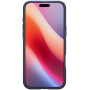 Spigen Ultra Hybrid прозрачен калъф с цветна рамка за iPhone 16 Pro - тъмносин