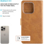 FIXED Калъф Opus flip case за iPhone 16 Pro Max - кафяв