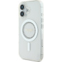 Guess IML Rhinestones Ring Cover с MagSafe за iPhone 16 - Прозрачен