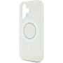 Guess IML Rhinestones Ring Cover с MagSafe за iPhone 16 - Прозрачен