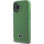 Lacoste Iconic Petit Pique Woven Logo Cover с MagSafe за iPhone 16 - зелен