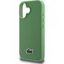 Lacoste Iconic Petit Pique Woven Logo Cover с MagSafe за iPhone 16 - зелен