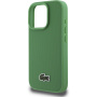 Lacoste Iconic Petit Pique Woven Logo Cover с MagSafe за iPhone 16 Pro Max - зелен