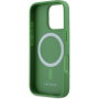 Lacoste Iconic Petit Pique Woven Logo Cover с MagSafe за iPhone 16 Pro Max - зелен