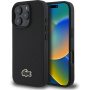Lacoste Iconic Petit Pique Woven Logo Cover с MagSafe за iPhone 16 Pro Max - черен