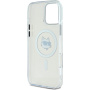 Karl Lagerfeld IML Choupette Head Metal Frame Cover с MagSafe за iPhone 16 Pro - Clear