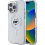 Karl Lagerfeld IML Choupette Head Metal Frame Cover с MagSafe за iPhone 16 Pro Max - прозрачен