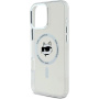 Karl Lagerfeld IML Choupette Head Metal Frame Cover с MagSafe за iPhone 16 Pro Max - прозрачен