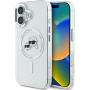 Karl Lagerfeld IML K&CH Heads Metal Frame Cover с MagSafe за iPhone 16 - Прозрачен