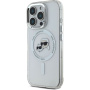 Karl Lagerfeld IML K&CH Heads Metal Frame Cover с MagSafe за iPhone 16 Pro - Clear