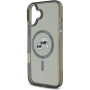 Karl Lagerfeld IML K&CH Heads Metal Frame Cover с MagSafe за iPhone 16 - Сив