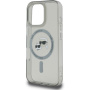 Karl Lagerfeld IML K&CH Heads Metal Frame Cover с MagSafe за iPhone 16 Pro Max - сив