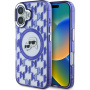 Karl Lagerfeld IML Monogram K&CH Heads Cover с MagSafe за iPhone 16 - Лилав