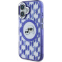 Karl Lagerfeld IML Monogram K&CH Heads Cover с MagSafe за iPhone 16 - Лилав