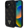 Guess 4G Triangle Metal Logo cover за iPhone 16 - черен