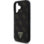 Guess 4G Triangle Metal Logo cover за iPhone 16 - черен