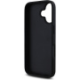 Guess 4G Triangle Metal Logo cover за iPhone 16 - черен