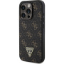 Guess 4G Triangle Metal Logo Cover за iPhone 16 Pro - черен