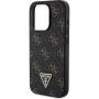 Guess 4G Triangle Metal Logo Cover за iPhone 16 Pro - черен