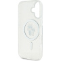 Karl Lagerfeld IML Glitter Karl and Choupette Glitter Cover with MagSafe за iPhone 16 - Сребрист