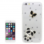 Луксозен калъф / кейс с камъчета приличащи на диаманти за Apple iPhone 6S / 6 - панда