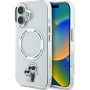 Karl Lagerfeld Капак IML Karl and Choupette с MagSafe за iPhone 16 Plus - прозрачен