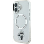 Karl Lagerfeld Капак IML Karl and Choupette с MagSafe за iPhone 16 Plus - прозрачен