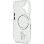 Karl Lagerfeld Капак IML Karl and Choupette с MagSafe за iPhone 16 Plus - прозрачен