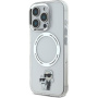 Karl Lagerfeld Капак IML Karl and Choupette с MagSafe за iPhone 16 Pro - прозрачен