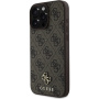Guess 4G Small Metal Logo Cover с MagSafe за iPhone 16 Pro Max - кафяв