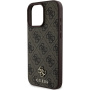 Guess 4G Small Metal Logo Cover с MagSafe за iPhone 16 Pro Max - кафяв