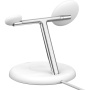 BELKIN Boost Charge Pro Qi2 3в1 магнитен безжичен стенд за iPhone / Apple Watch / AirPods - 15W - бял