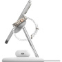BELKIN Boost Charge Pro Qi2 3в1 магнитен безжичен стенд за iPhone / Apple Watch / AirPods - 15W - бял